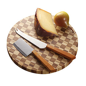 Unique Green Promotional Product - Bamboo-Cheese-Set