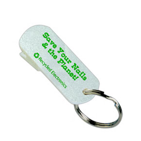 Economy Green Promotional Product - Recycled-Bottle-Opener-Keychain