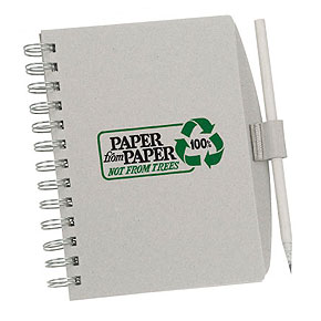 Notebooks Green Promotional Product - Recycled-Coordinator-Journal-Book