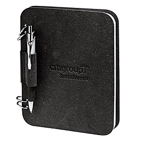 Notebooks Green Promotional Product - Recycled-Leather-Ring-Journal